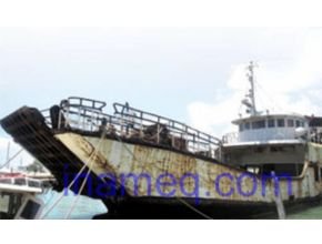 Steel ship corrosion