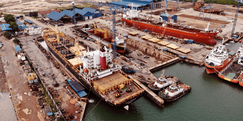 Repair dock shipyard