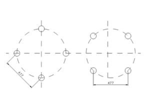 CMR-A Super Cell Rubber Fender drawing specification and dimension