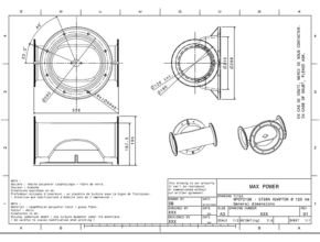 Maxpower Stern Thruster Tube Adapter Drawing