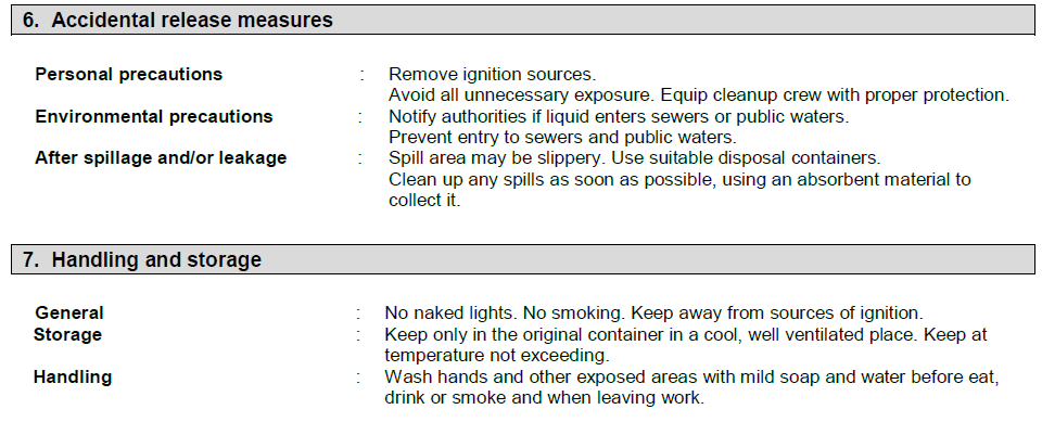 Material safety data sheet