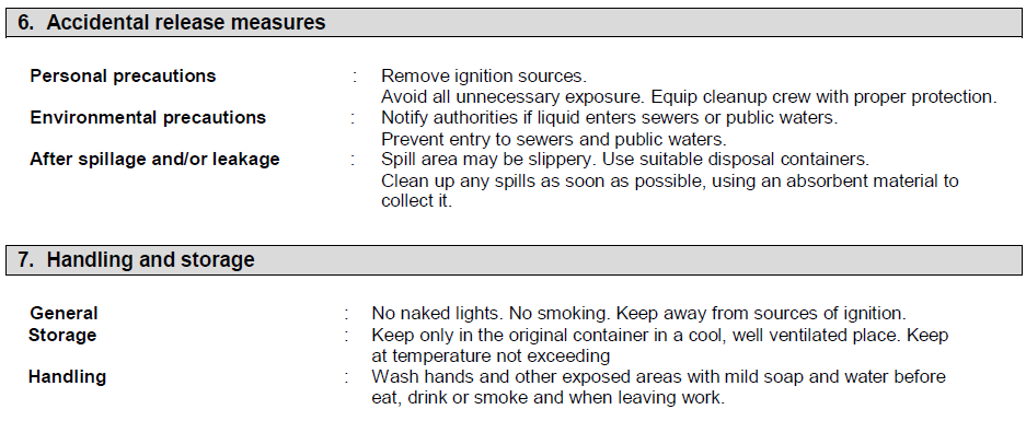Material safety data sheet