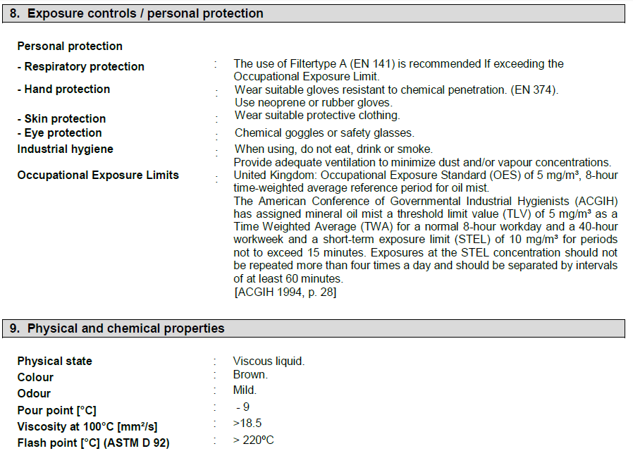 Material safety data sheet