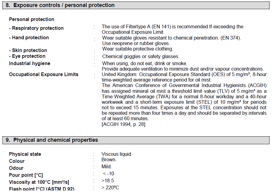Material safety data sheet