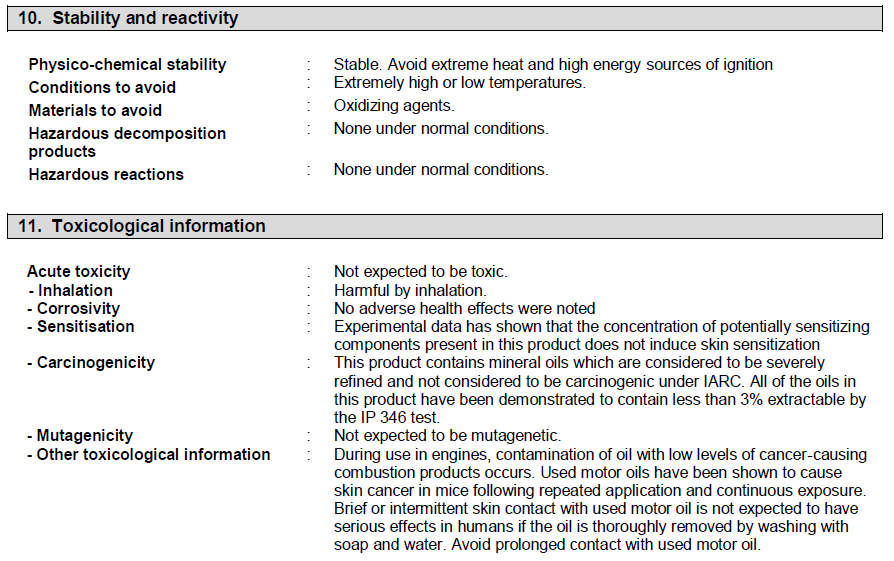 Material safety data sheet