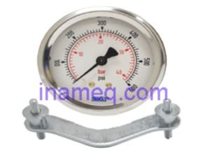 Preesure Gauge -Bourdon Tube Dry Case Pressure Gauge 2.5 in. 0-600 PSI 1/4 in. NPT