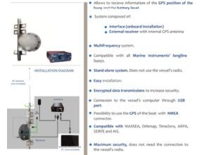 Reception system marine instrumentt