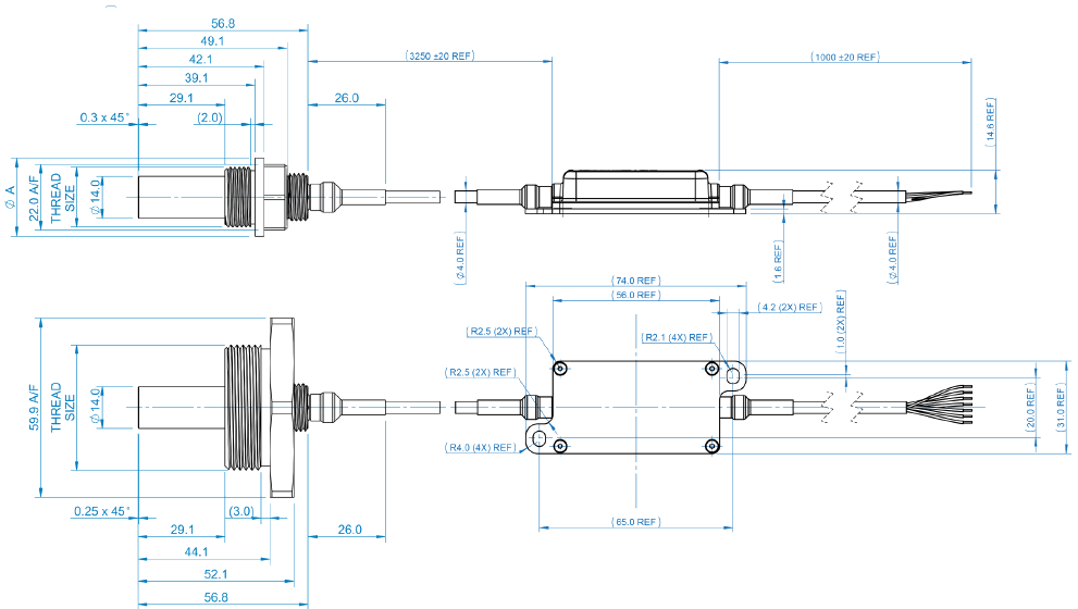 Oil Condition Sensor Dimension