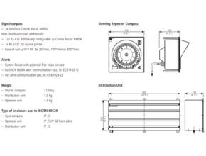 Gyro Compass System Technical Data