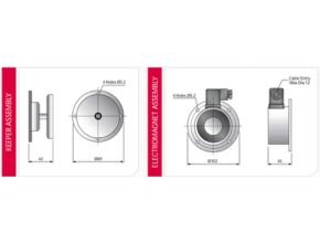 Marine IP65 Magnets Drawing