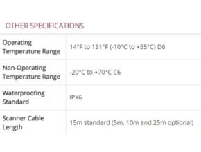 Other Specifications