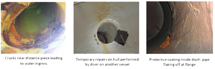 Photographs of fire damage