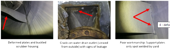 Photographs of fire damage