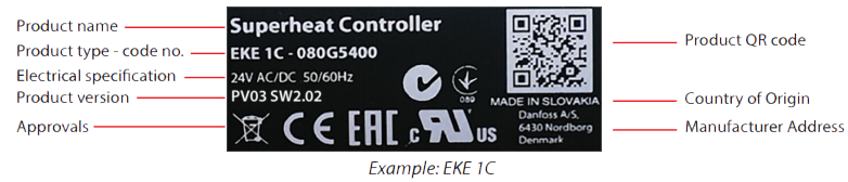 Product label and identification