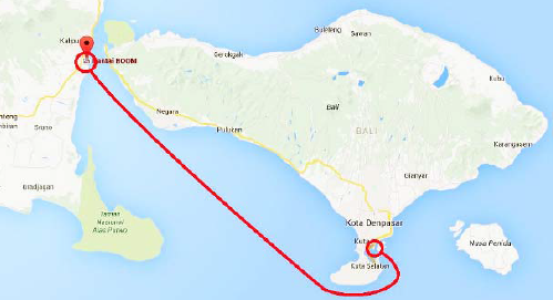 Rute Pelayaran kapal penumpang katamaran