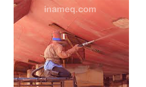Ship sandblasting
