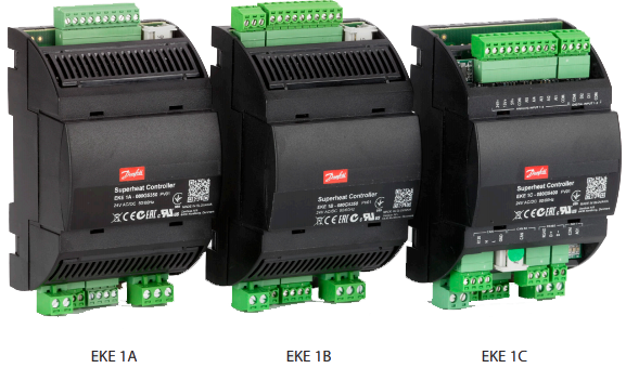Superheat controller type EKE 1A, EKE 1B, EKE 1C Ranges