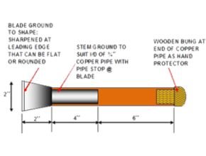 Scraper used to remove carbon from components surfaces such as valve heads, manifolds, and cylinders. Mods to the blade shapes/sizes are made to fit into other components such as piston ring recesses on the skirt