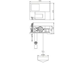 Tide Meter Type DFT-3 Oceanographical Observation Dimensions