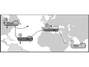 Gambar 2. Contoh pertukaran air balas di dunia