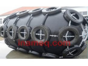 Tire net type polyurethane foam filled marine fender