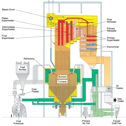 Boiler With the Economizer