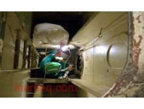 Procedure for entering an enclosed space on a ship