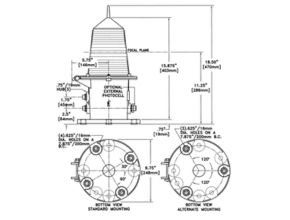Battery Operated Barge Lights For Incandescent Marine Lantern Drawing