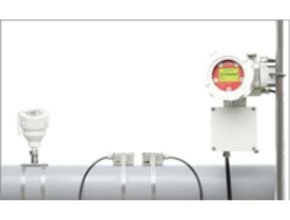 ATEX PT100 transducer fixed to pipe with KATflow 170