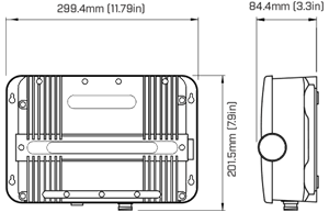 NEW - Raymarine CP370 Digital Sonar Module Dimensions