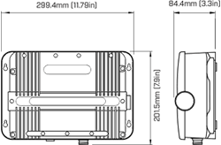 Raymarine CP470 CHIRP™ Sonar Module Dimension