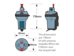 RESCUEME EPIRB1 DIMENSION
