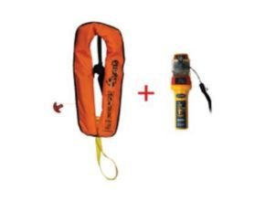 Sigma Work Vest Auto, 170N, ISO 12402-3 with- Ocean Signal MOB1