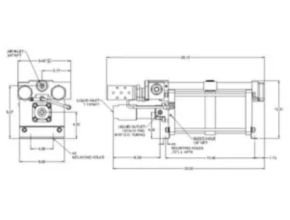 SC Hydraulic Engineering L7 High Flow Liquid Pump Dimension